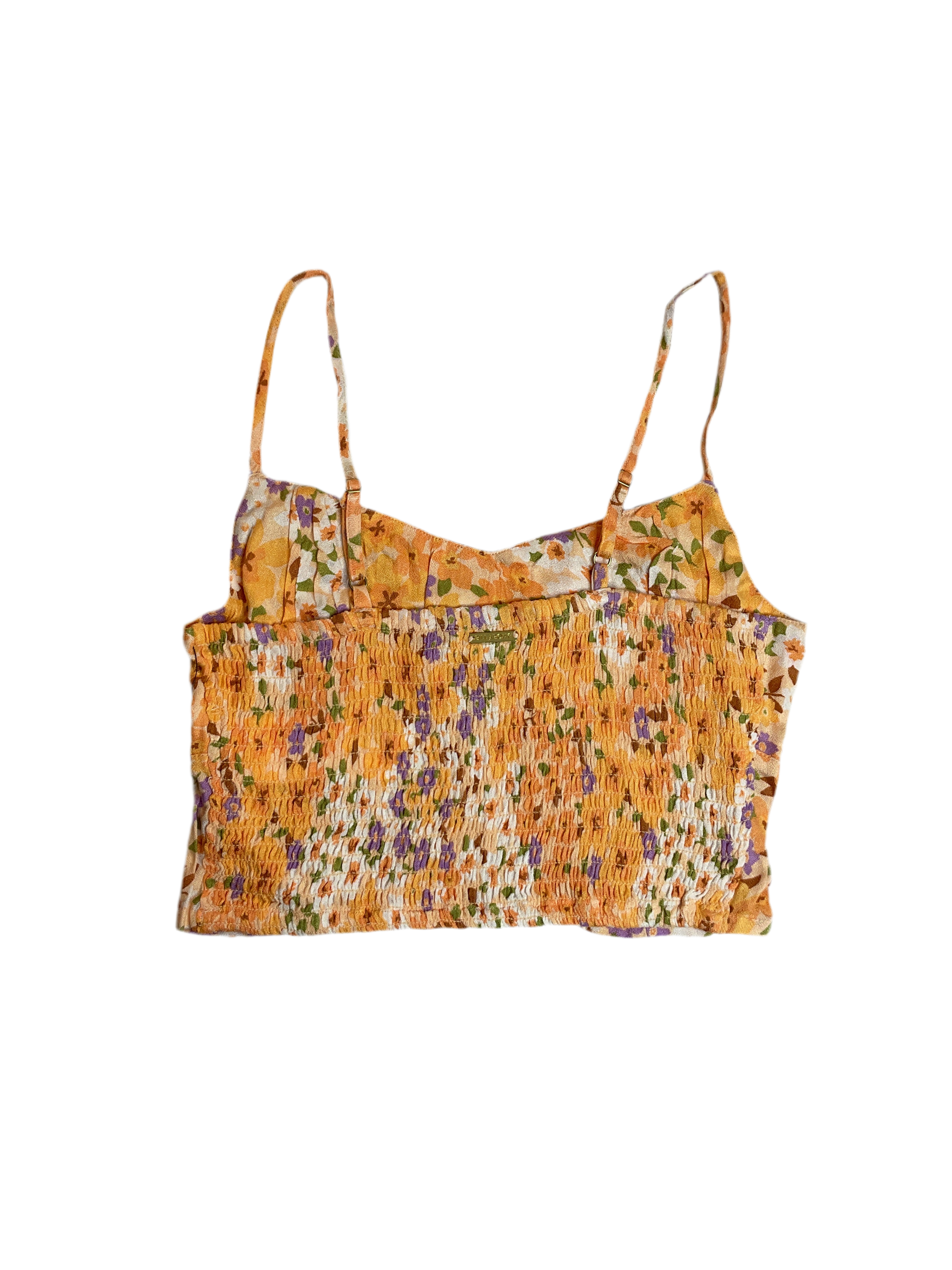 Billabong Juniors' So Simple Crop Top - Peach Whip Sz S