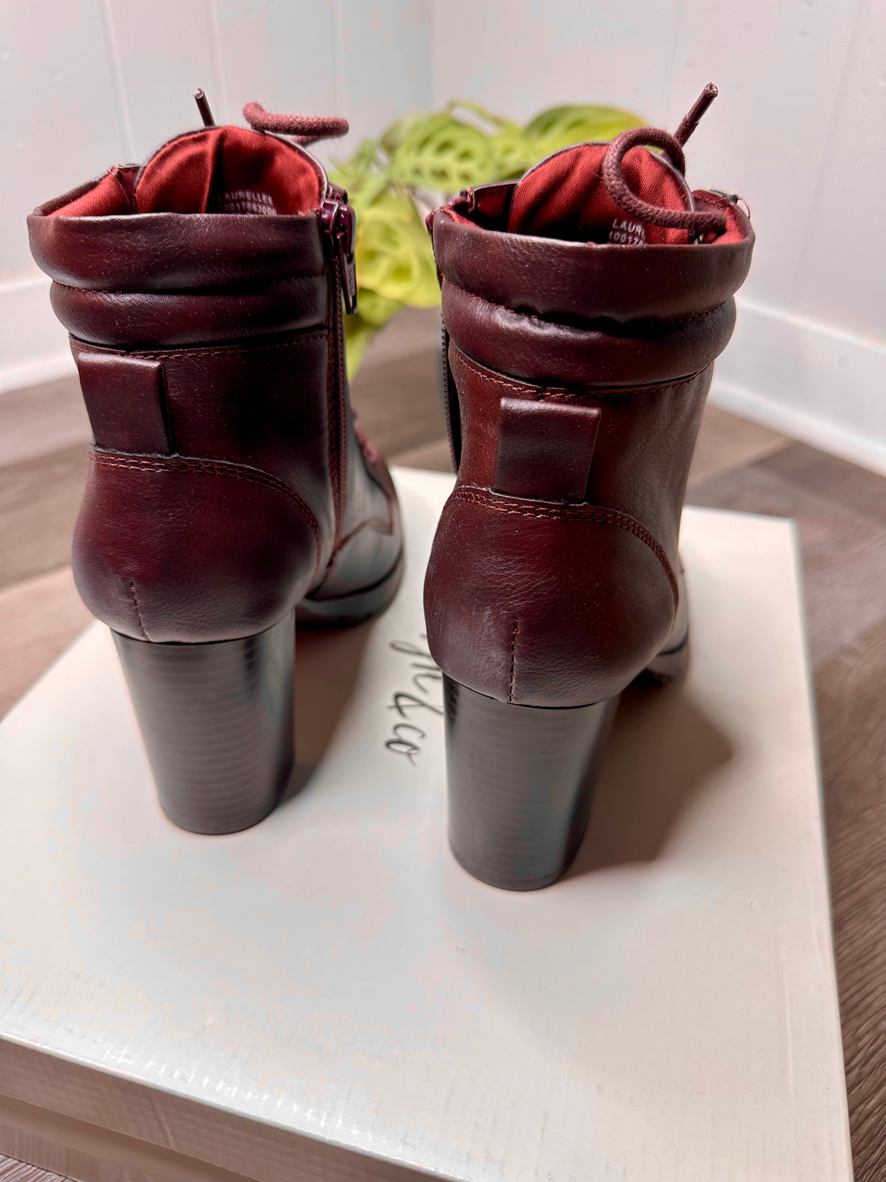 Laurellee Lace-Up Dress Booties