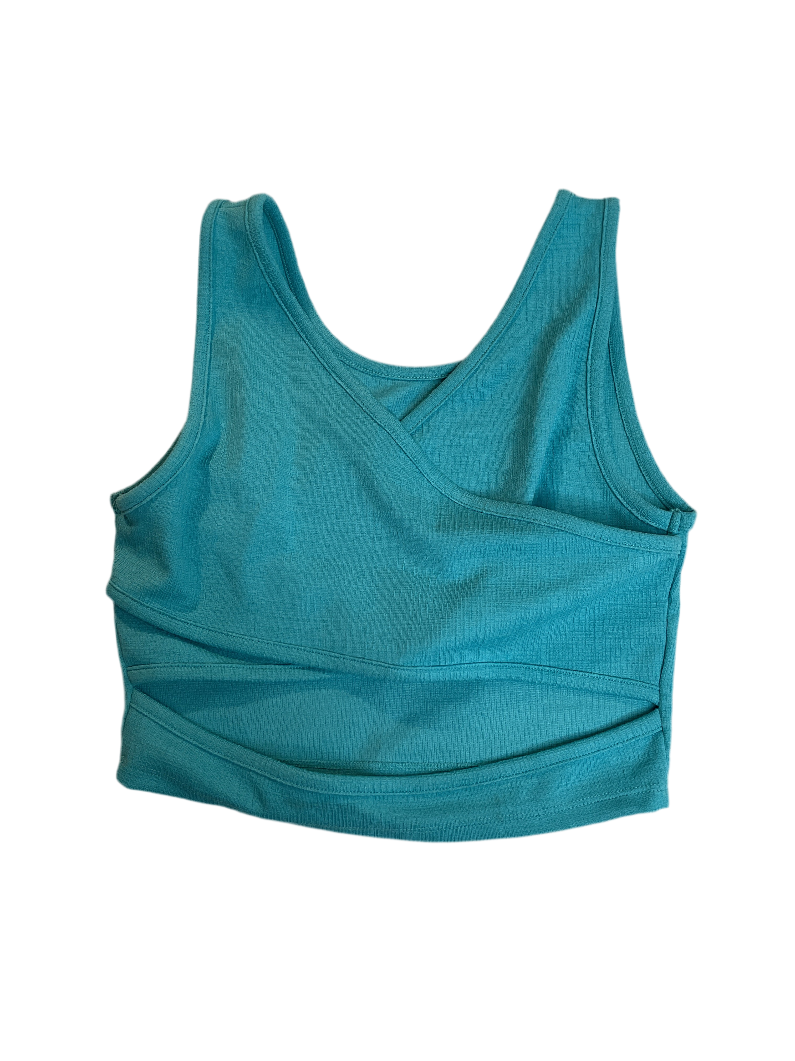 Roxy Juniors' Good Keepsake Cropped Tank Top - MAUI BLUE Sz L