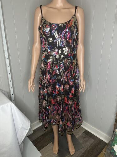 Dress The Population Uma Floral Embroidered Lace Dress NWOT size XL