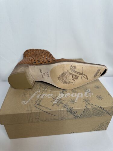 Free People In the Loop Woven Ankle Boots Brown Size 38.5/US 8