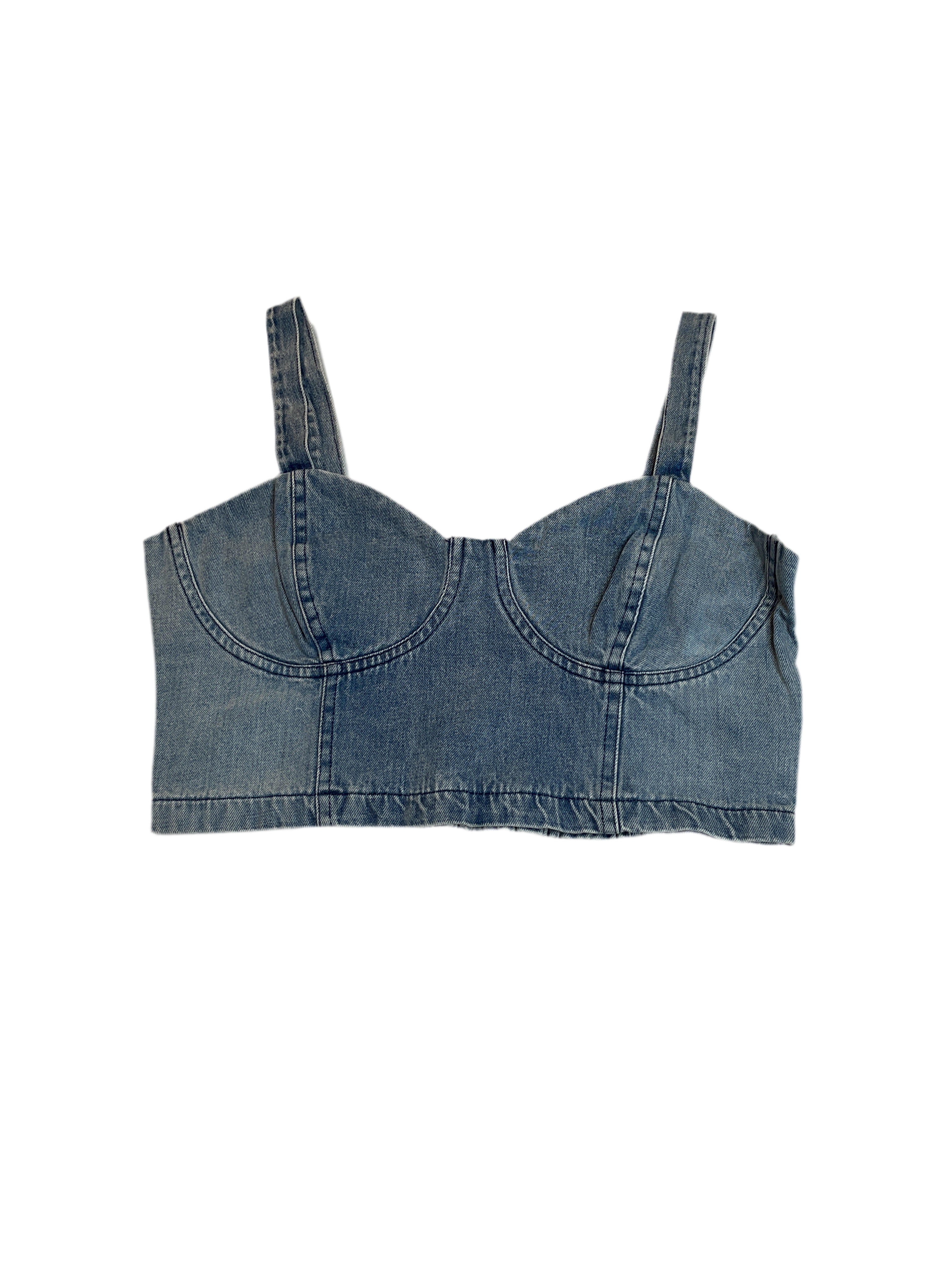 Hurley Junior’s Mika Cropped Corset Tank Top Sz L