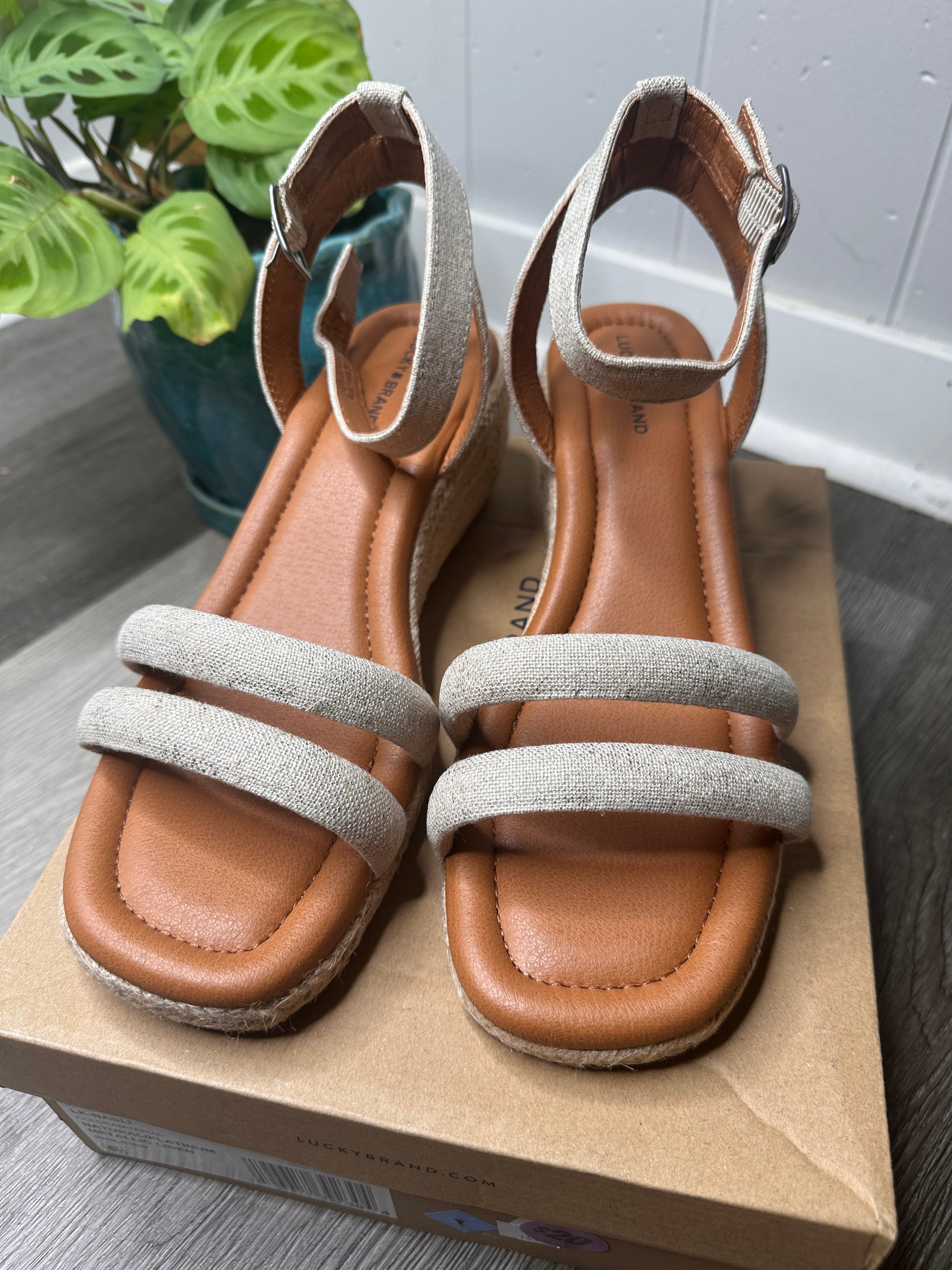 Lucky Brand Women's Nasli Espadrille Wedge Sandal 10 M