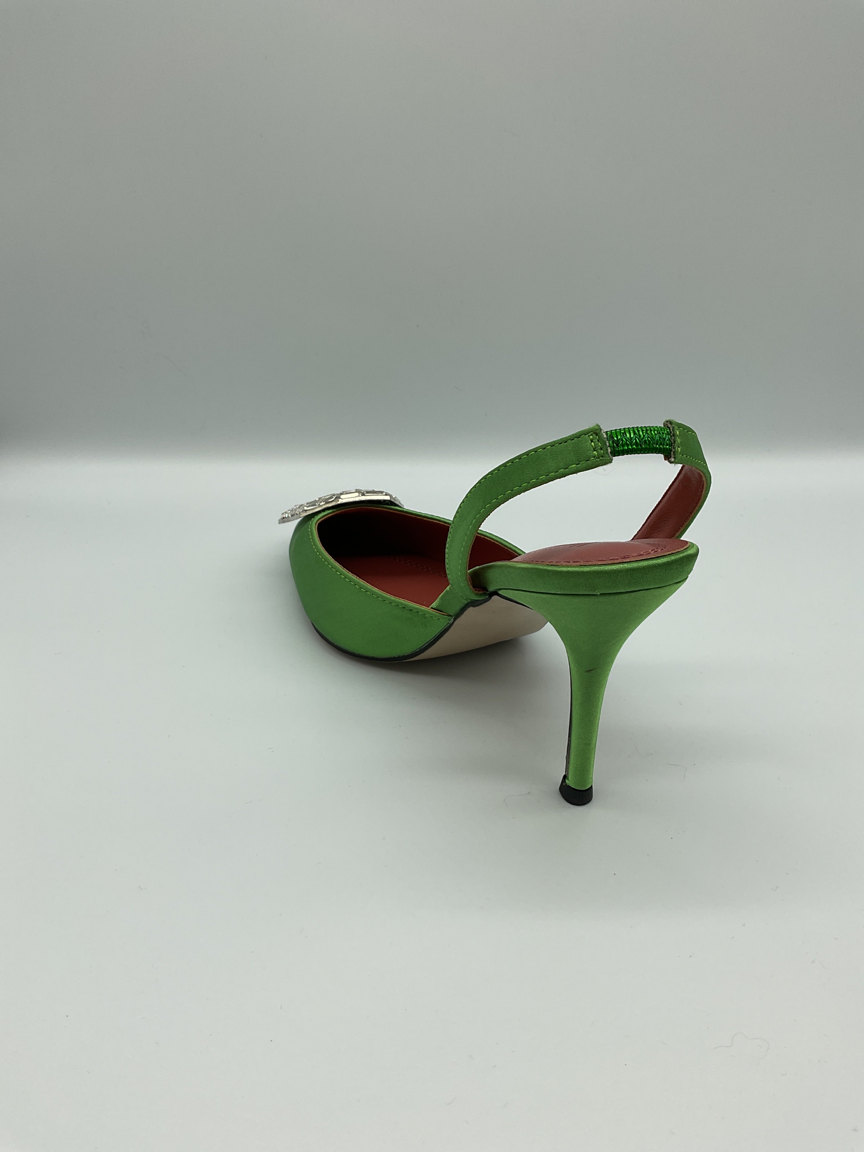 Vertundy Green Heels Sz 8.5