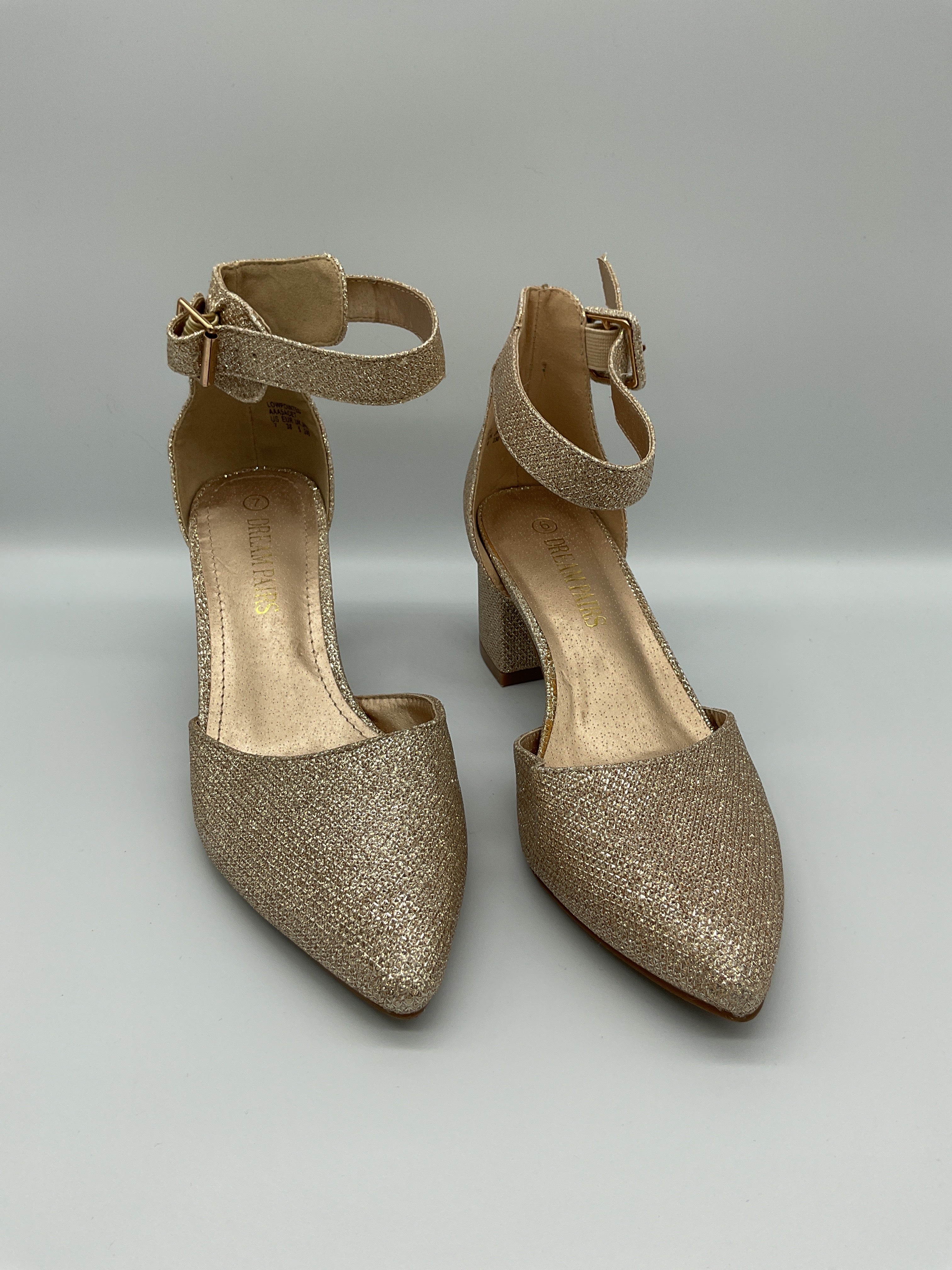 Dream Pairs Golden Heels Sz 7