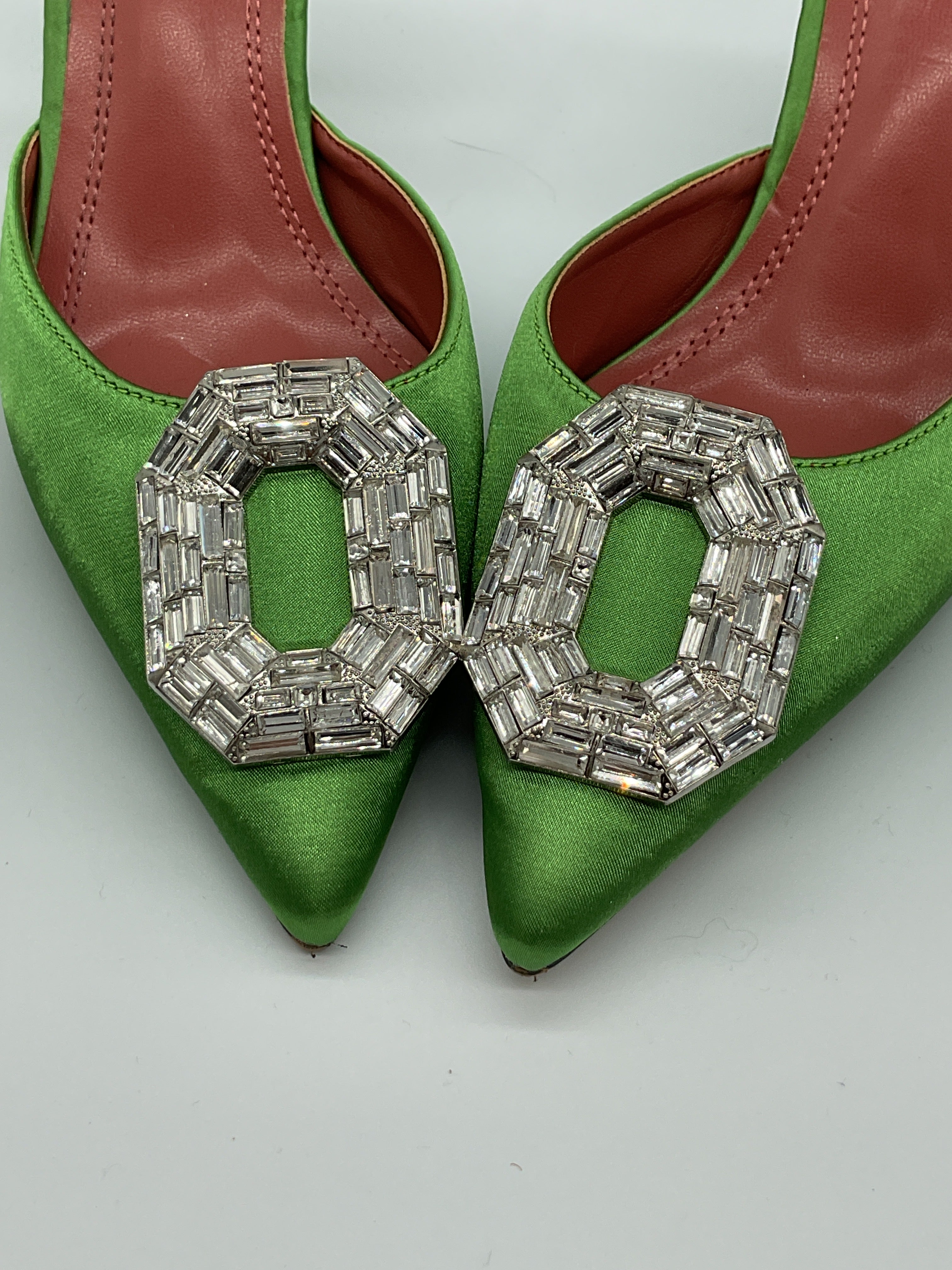 Vertundy Green Heels Sz 8.5