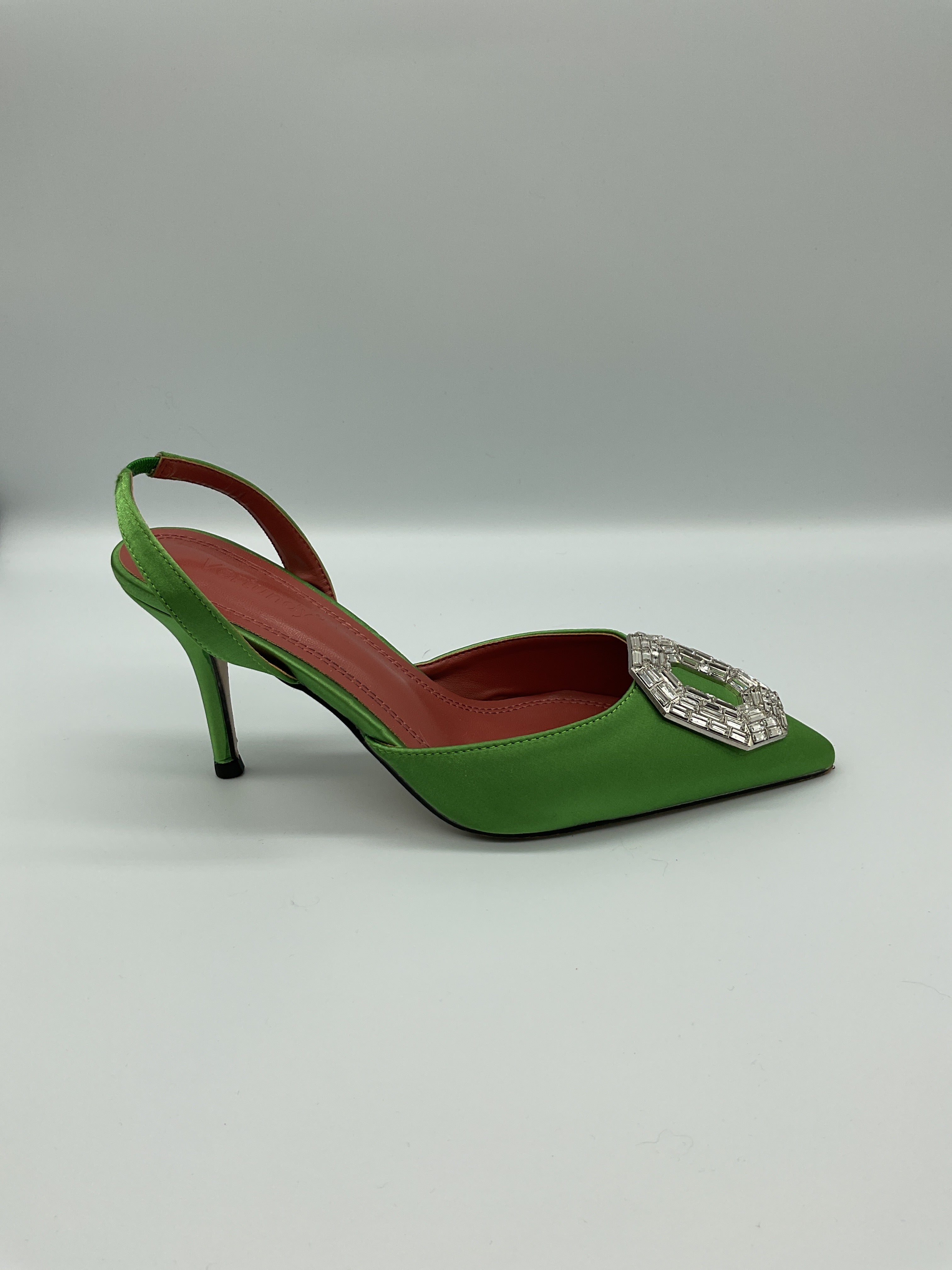 Vertundy Green Heels Sz 8.5