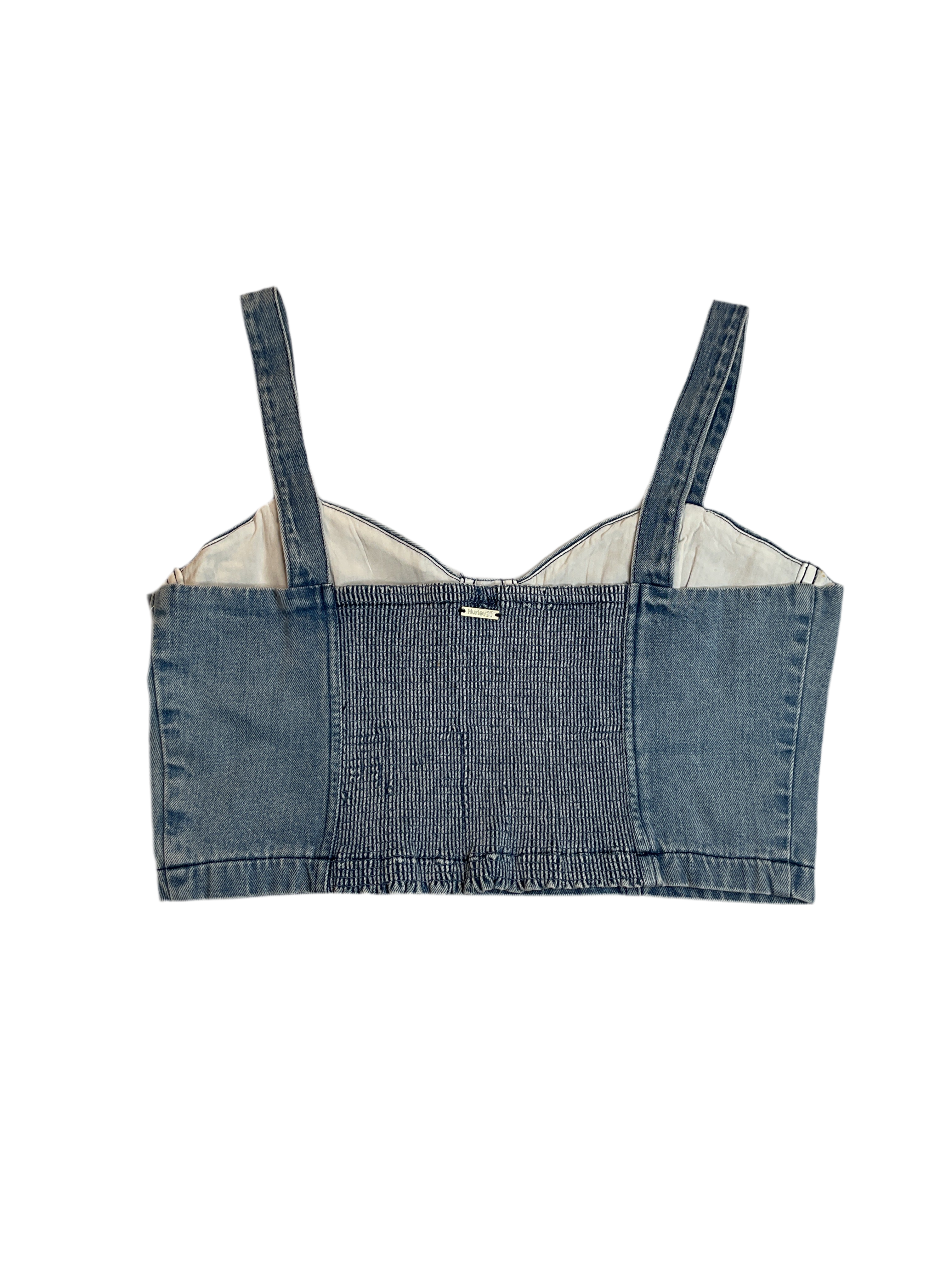 Hurley Junior’s Mika Cropped Corset Tank Top Sz L