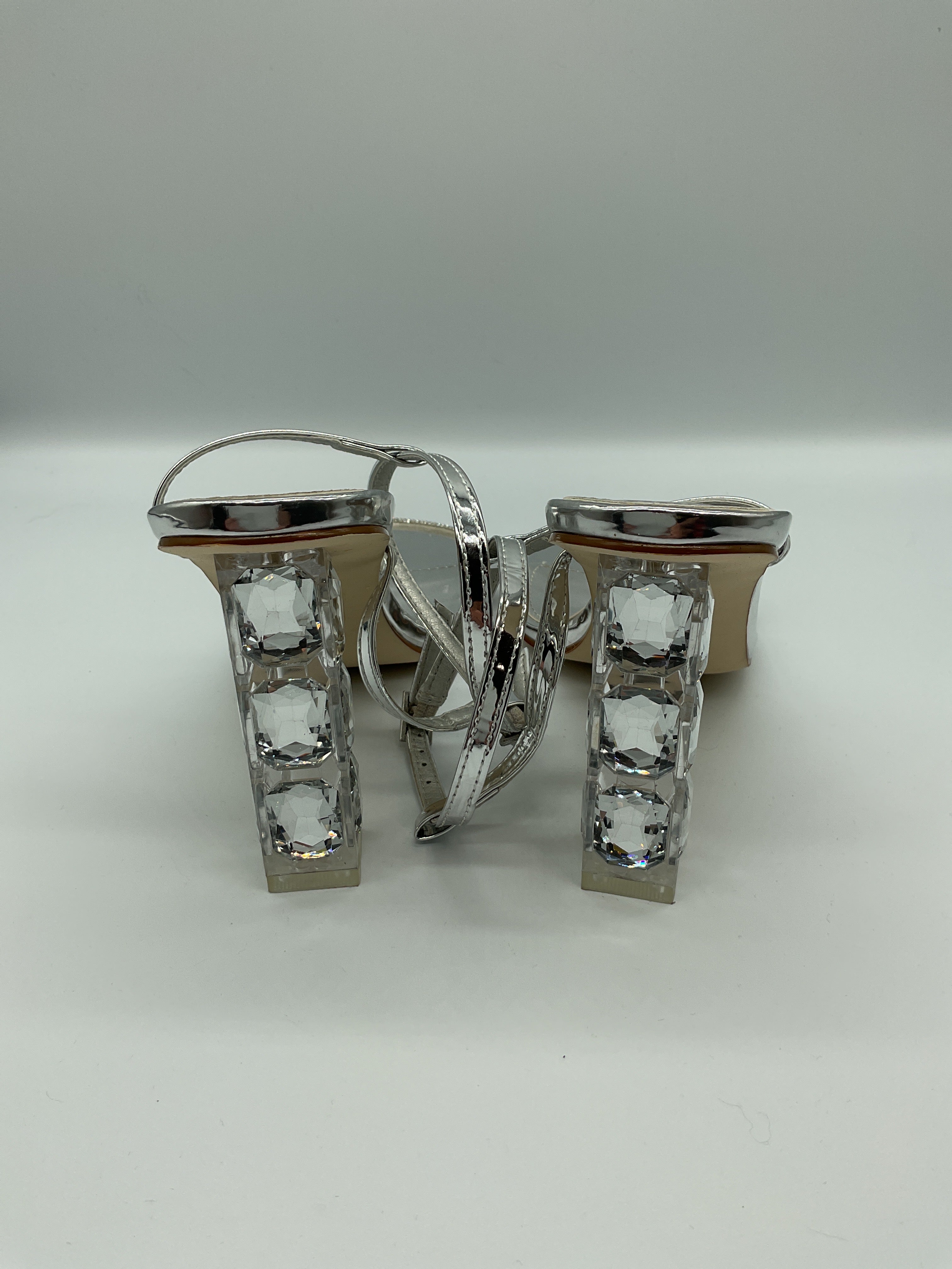 Silver Heels Sz 9