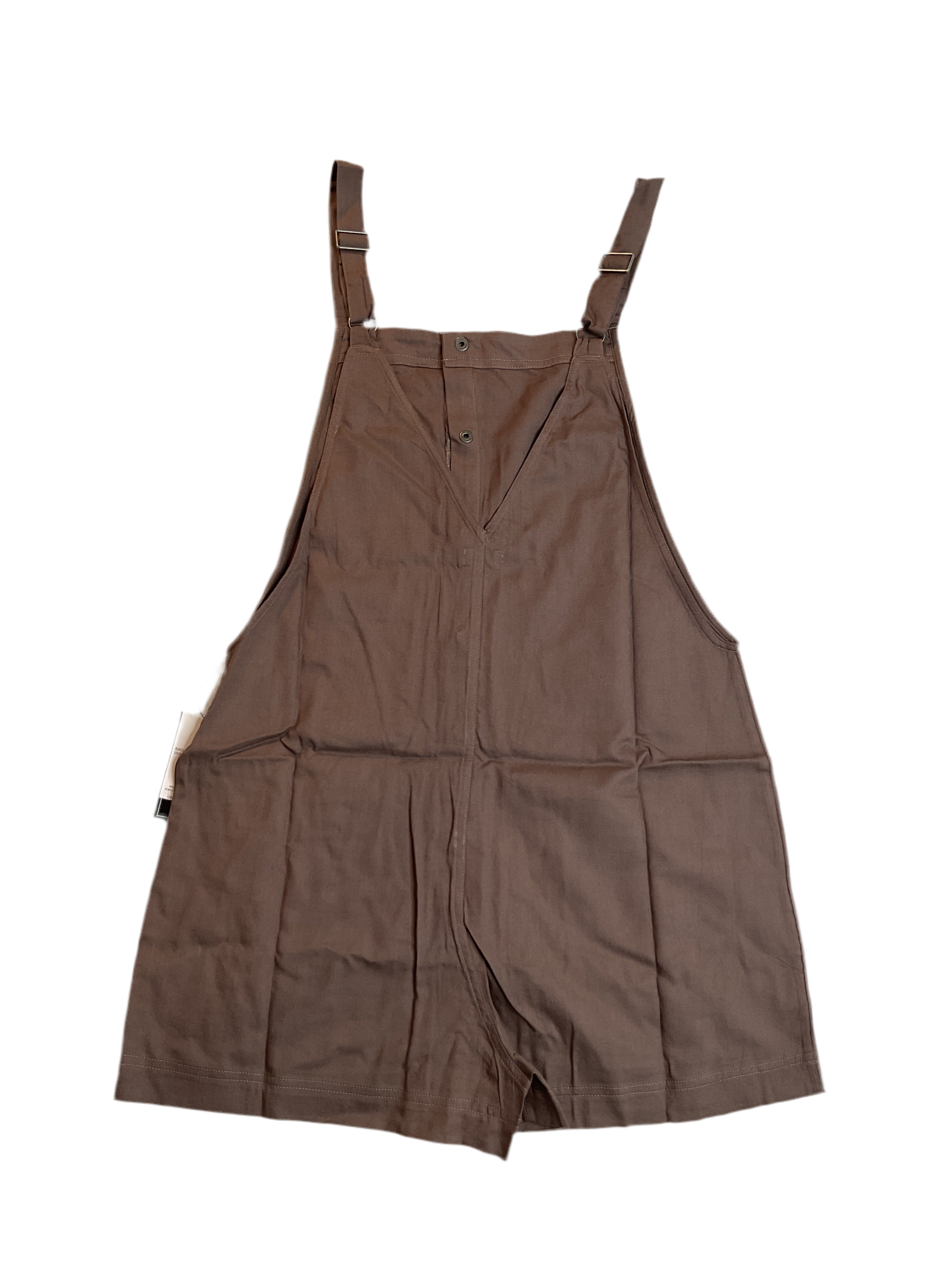 Volcom Juniors' Stone Strut Overalls Romper - Brown Sz Juniors S