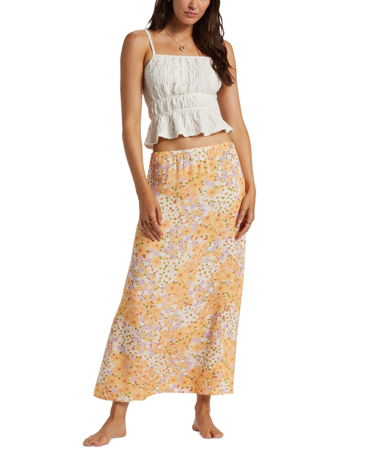 Billabong Juniors' MIDI Moment Skirt - Peach Whip Sz L