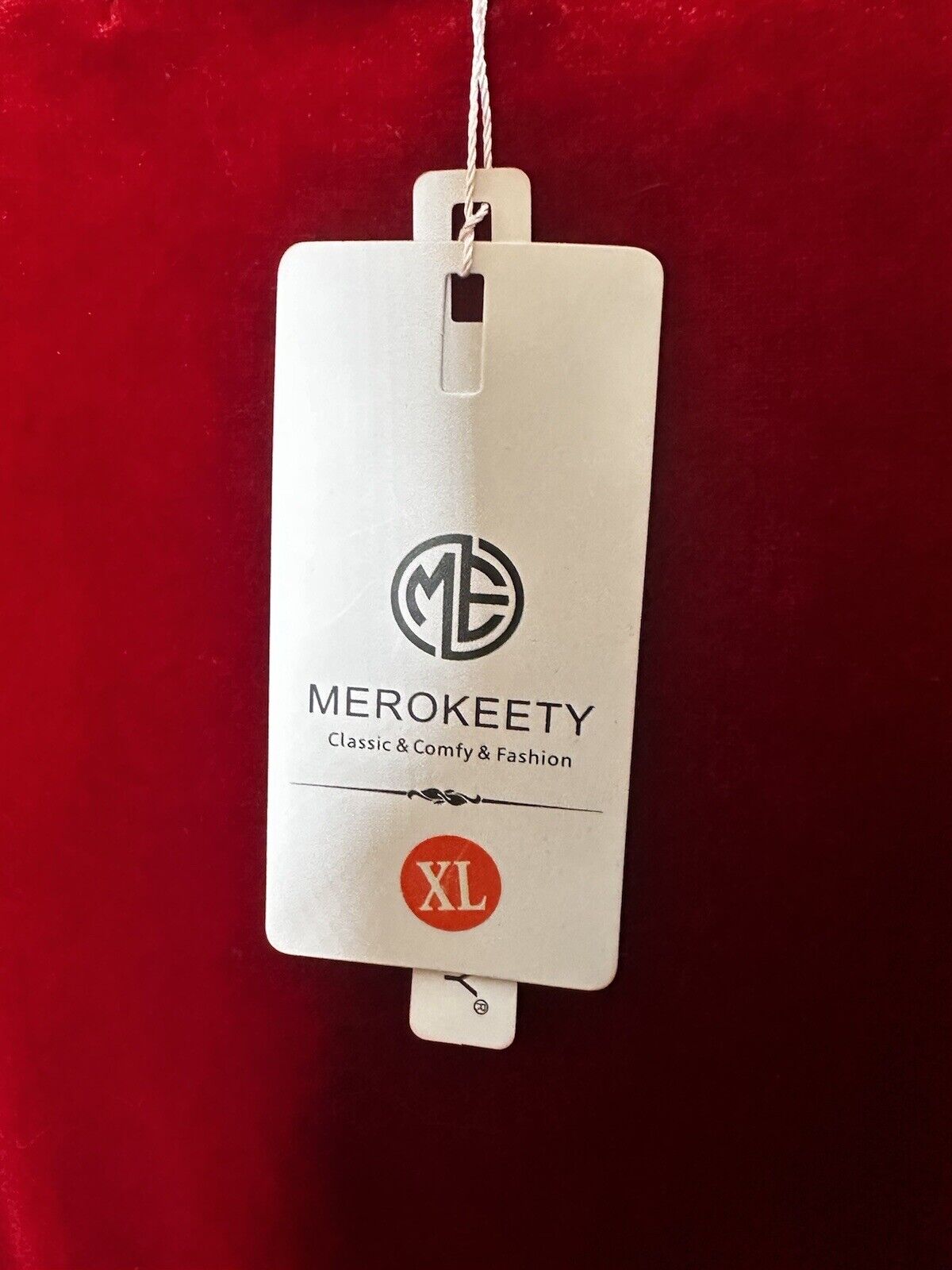 Merokeety Velvet Dress Women’s Wrap Maxi V-Neck Tie Belt Size Xl