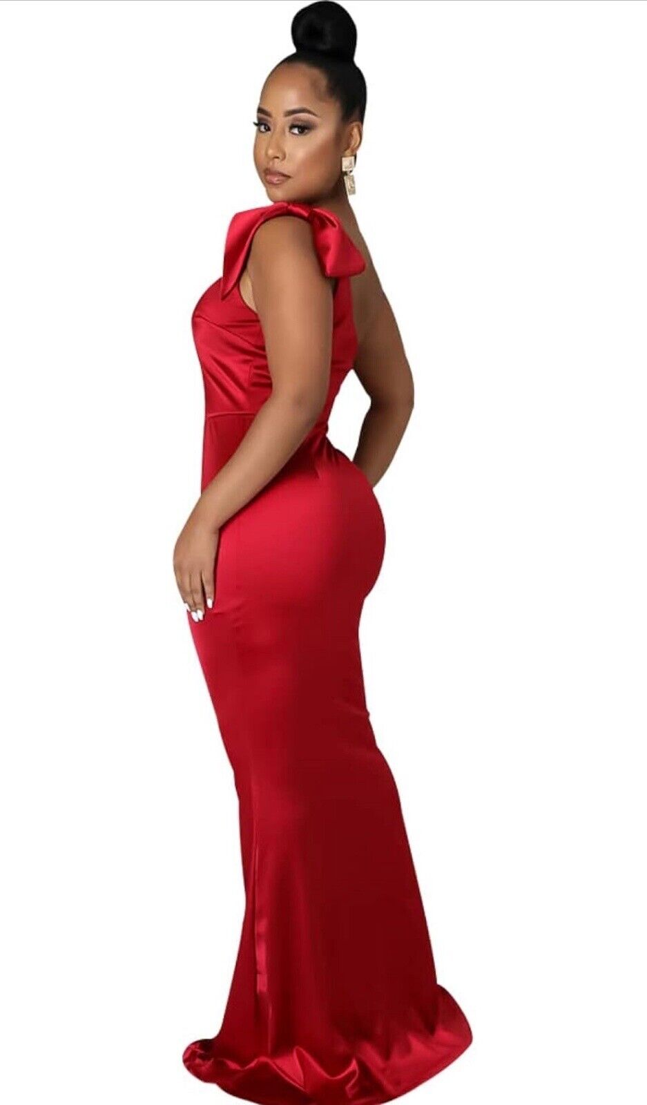 One Shoulder Ruched Bodycon Belted Cocktail Dress