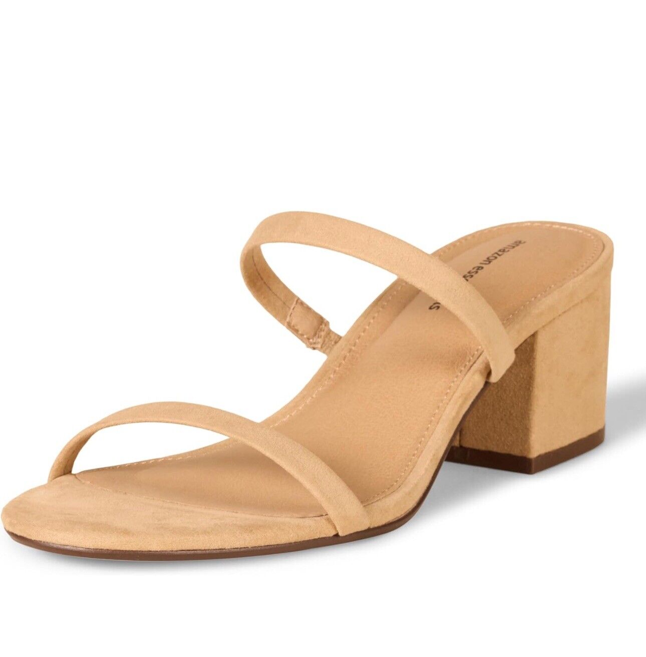 Amazon Essentials Women's Thin Two Strap Heeled Slide US Women's: 9.5 Size