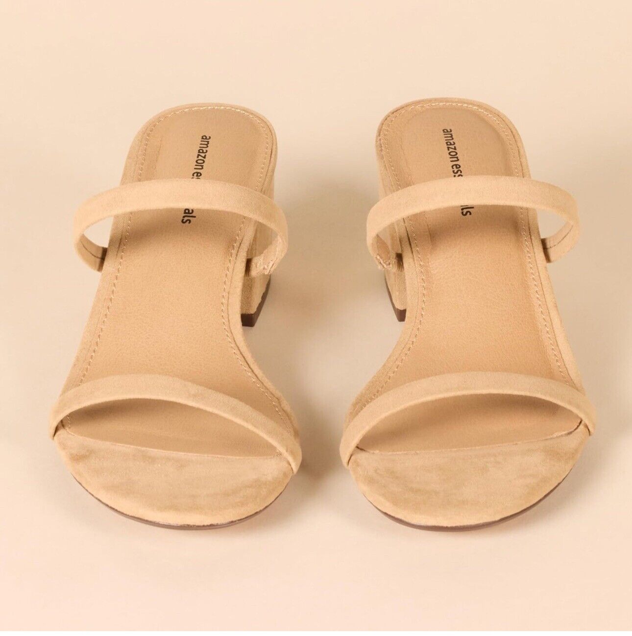 Amazon Essentials Women's Thin Two Strap Heeled Slide US Women's: 9.5 Size