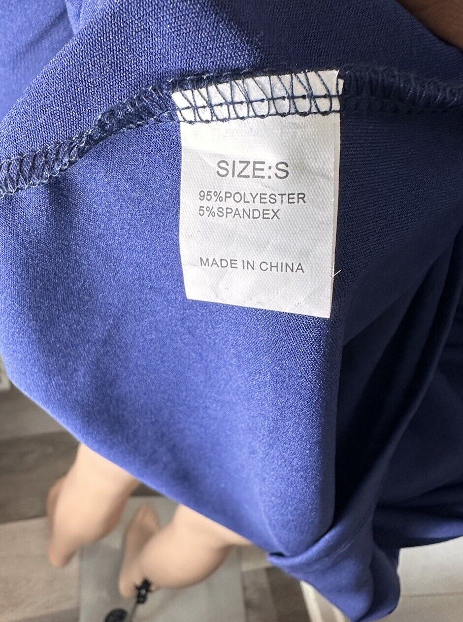 Blue Formal Cold Shoulder Dress
