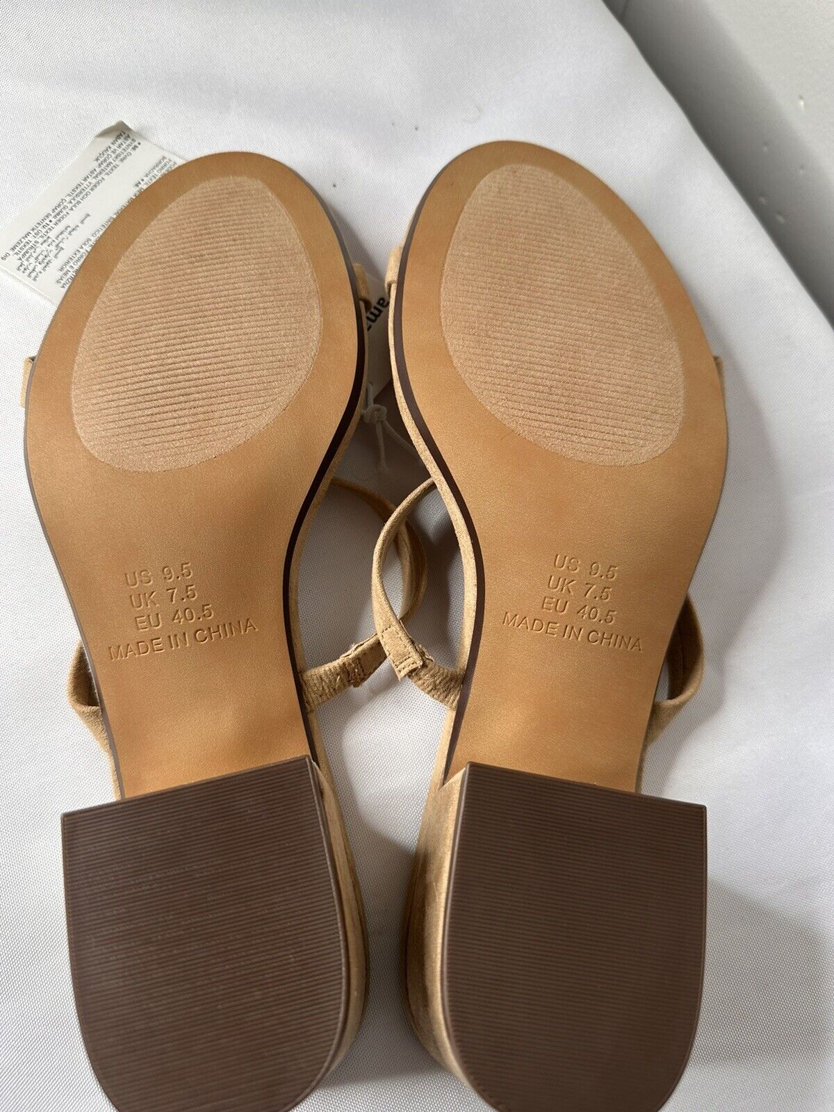 Amazon Essentials Women's Thin Two Strap Heeled Slide US Women's: 9.5 Size