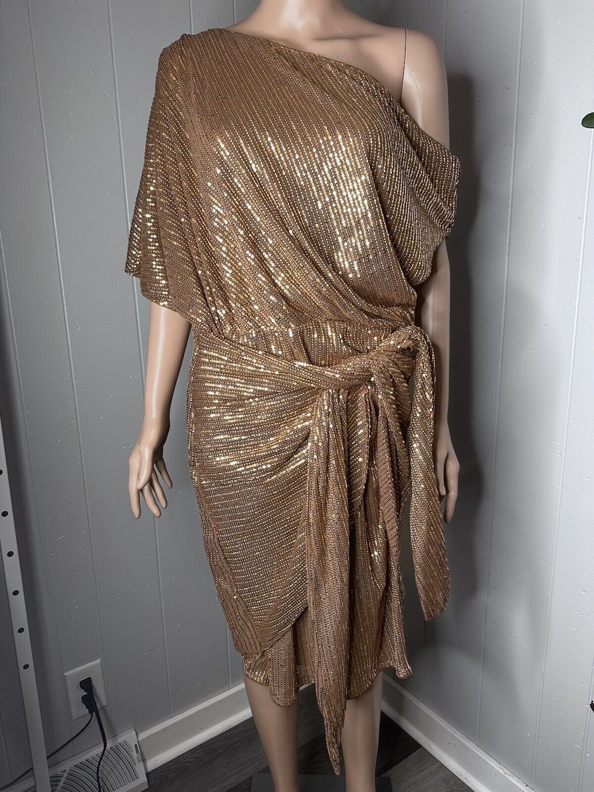 Grace Karin Sequins Off the Shoulder Dress NWT 2XL