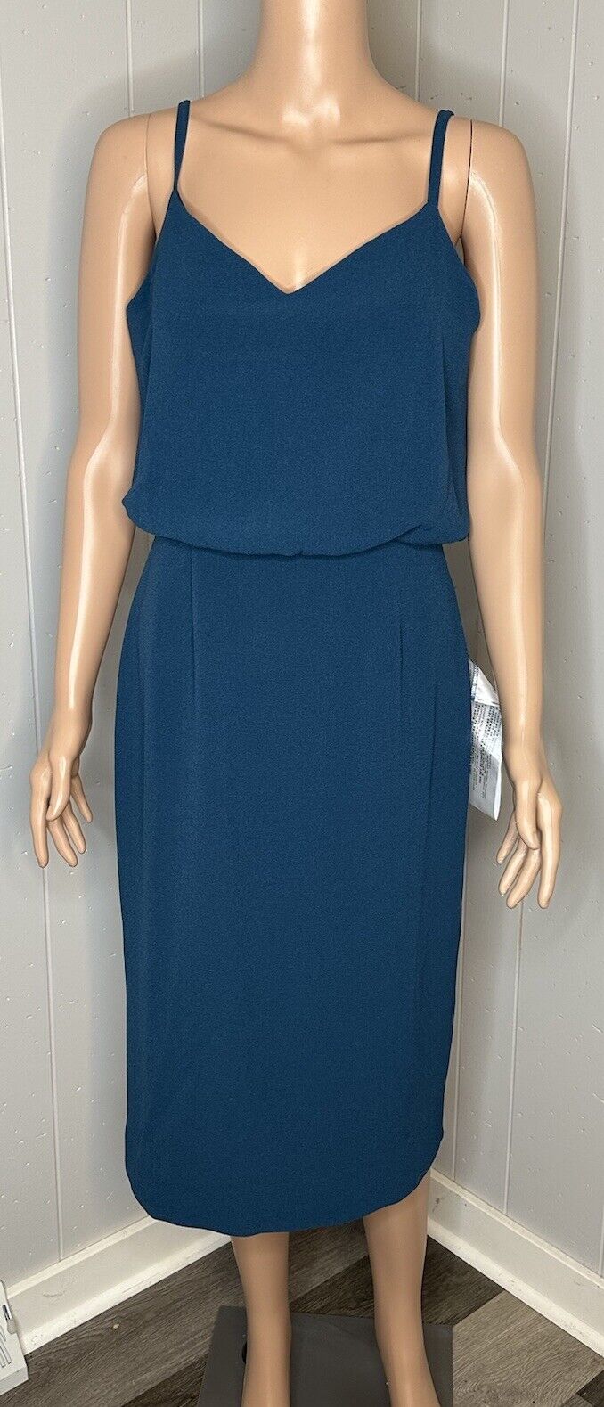 Dress The Population Alondra Blouson Sheath Dress Women's Medium  NWT