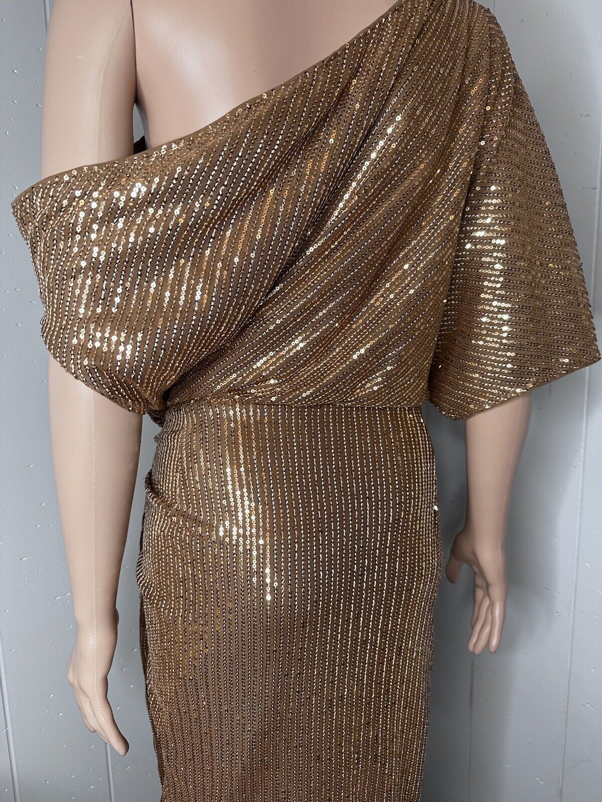 Grace Karin Sequins Off the Shoulder Dress NWT 2XL